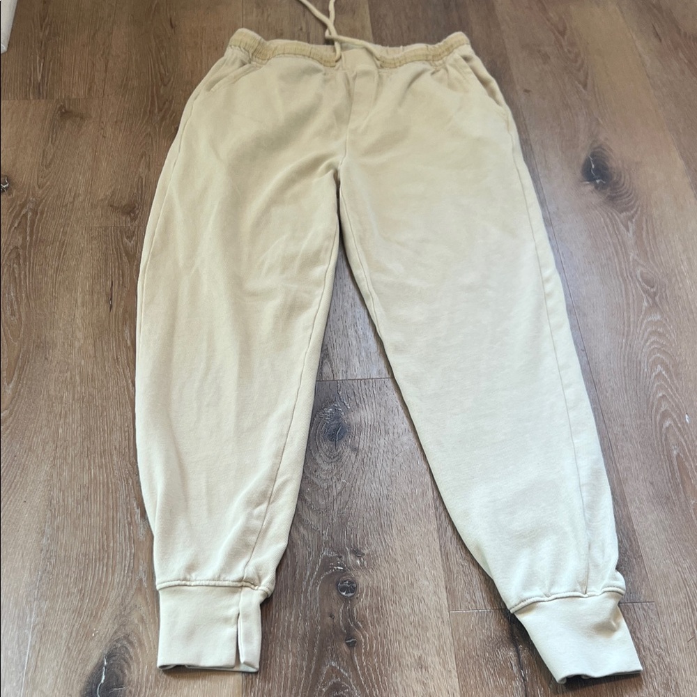 Aerie Butter Yellow Jogger Sweatpants XS